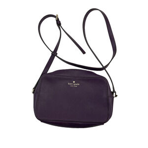 KATE SPADE New York Purple Leather Crossbody Bag Adjustable Strap